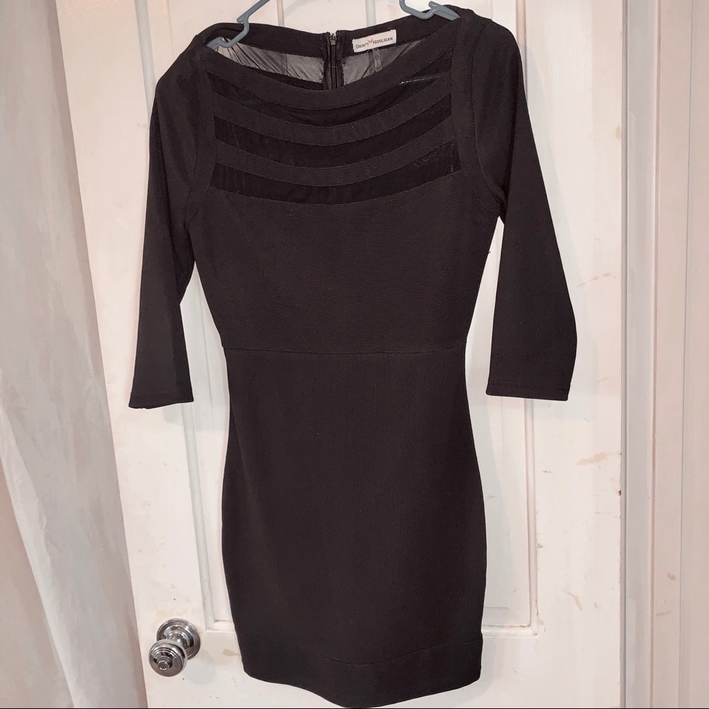 Black mini dress